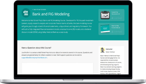 Wall Street Prep – Bank and Financial Institution Modeling Course (Bank – FIG Modeling)