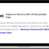 TheoTrade – Maximum Returns with Infinity Spreads Class